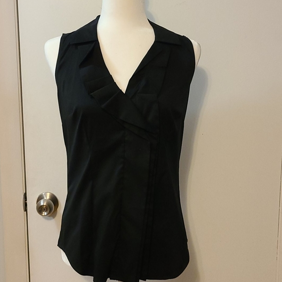 Ann Taylor pleated sleeveless top - Picture 2 of 8